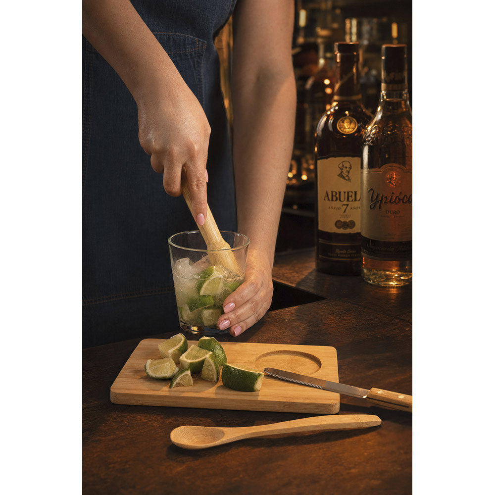 KRATENA - Kit 5 Peças para Caipirinha em Bambu - Ref. 94435