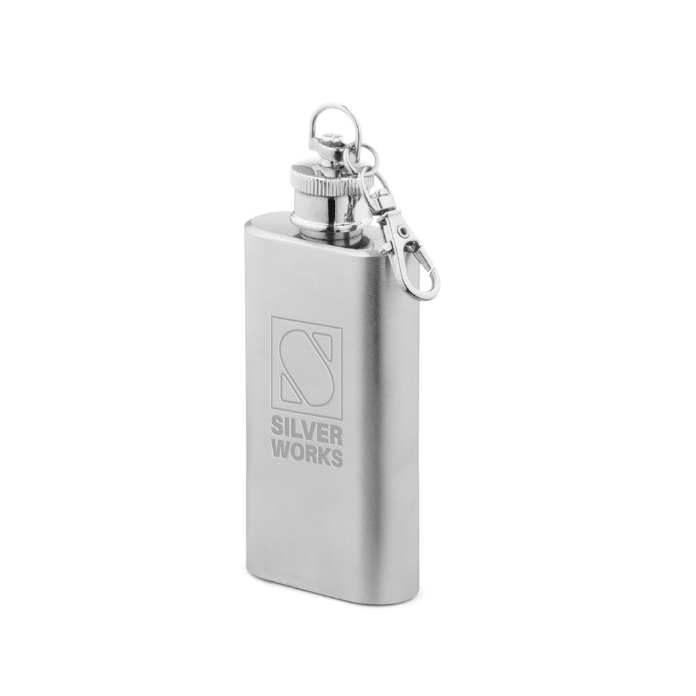 MUSE S - Garrafa de Bolso em Aço Inox com Mosquetão 50ml - Ref. 94436