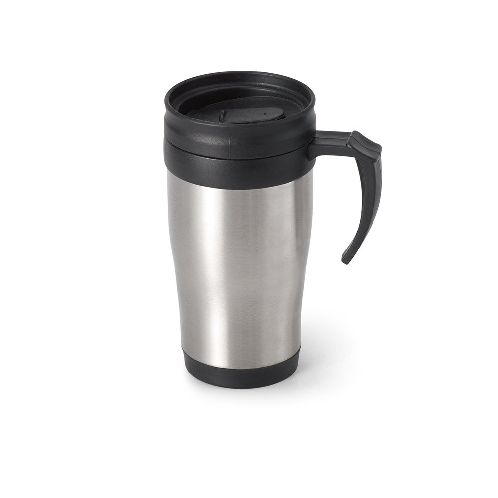 NOAH - Caneca Térmica de Viagem em Aço Inox e PP 420 ml - Ref. 94308