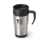 NOAH - Caneca Térmica de Viagem em Aço Inox e PP 420 ml - Ref. 94308