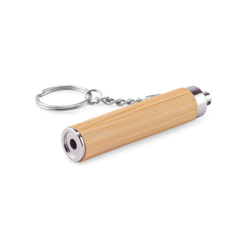 RACHEL - Chaveiro em Bambu e ABS com Luz Led - Ref. 95108