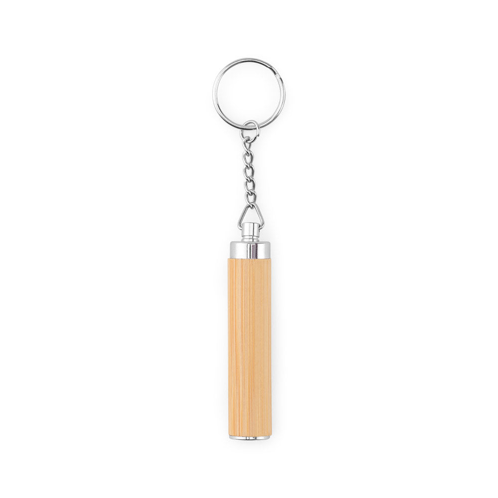 RACHEL - Chaveiro em Bambu e ABS com Luz Led - Ref. 95108