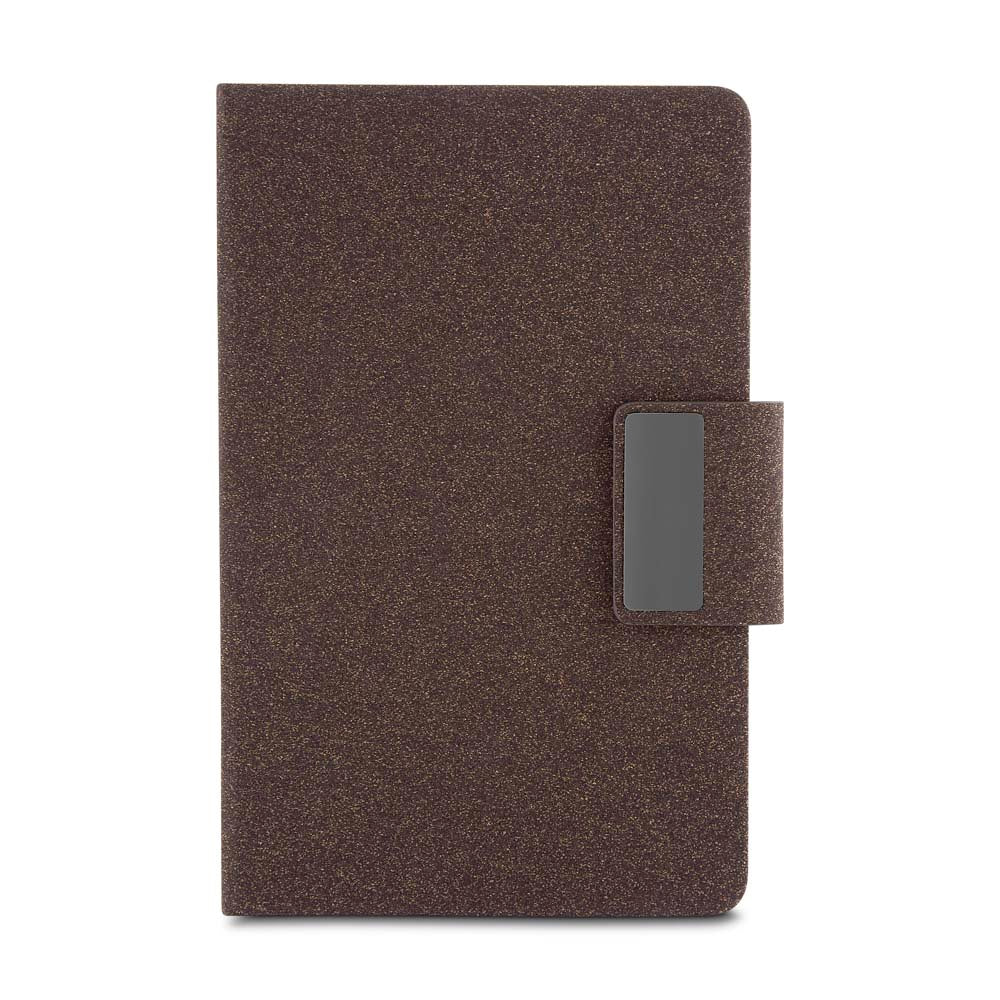 Kit Escritório A5 em PU e Fibra de Café ou Chá e Caneta Metálica - Ref. CAD445