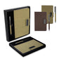 Kit Escritório A5 em PU e Fibra de Café ou Chá e Caneta Metálica - Ref. CAD445