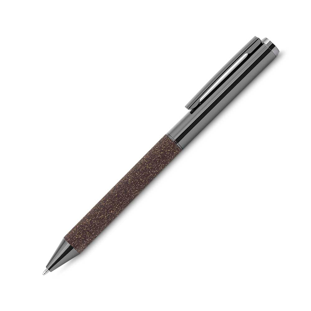 Kit Escritório A5 em PU e Fibra de Café ou Chá e Caneta Metálica - Ref. CAD445