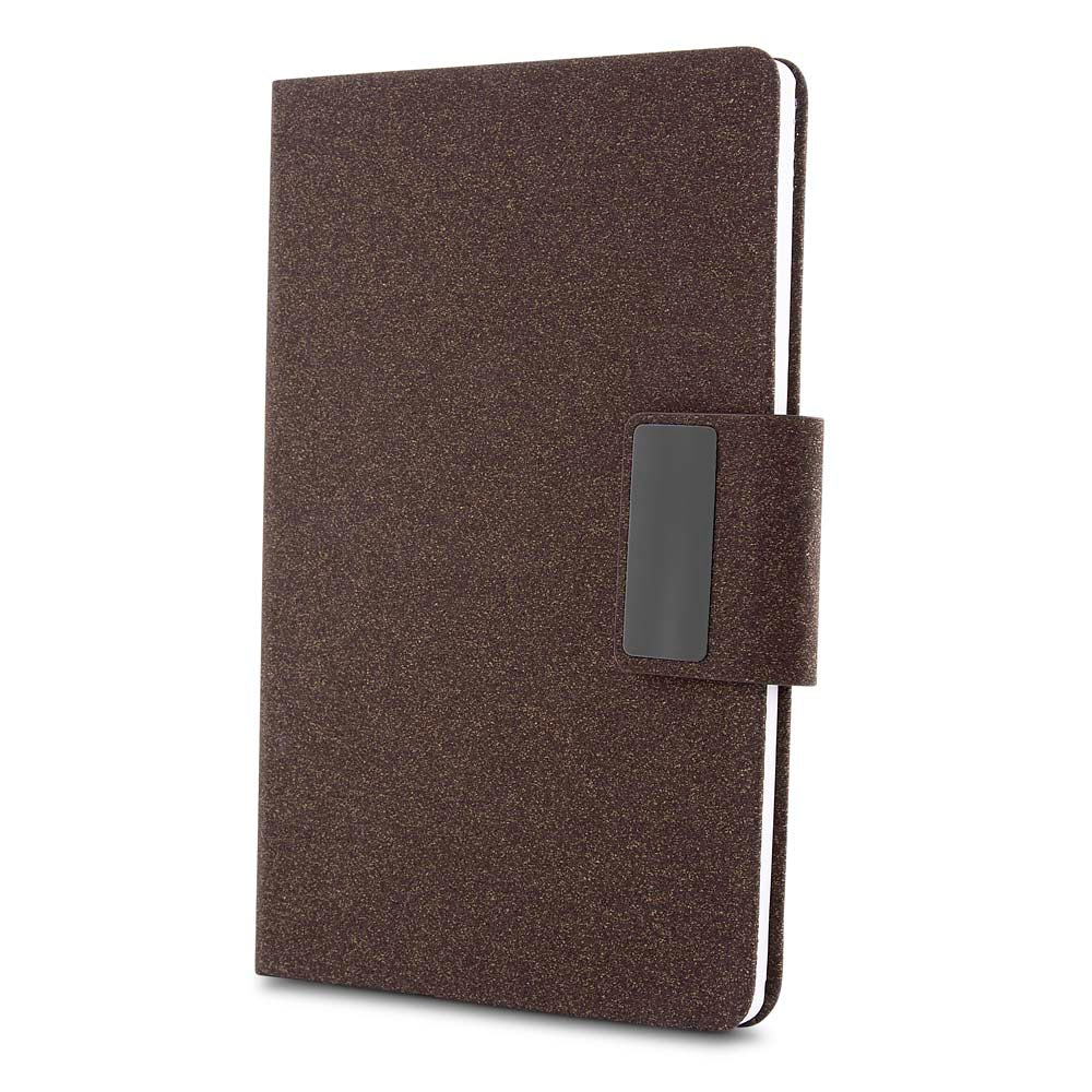Kit Escritório A5 em PU e Fibra de Café ou Chá e Caneta Metálica - Ref. CAD445