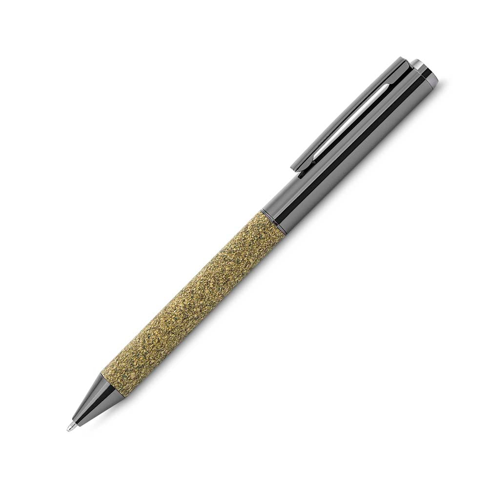 Kit Escritório A5 em PU e Fibra de Café ou Chá e Caneta Metálica - Ref. CAD445