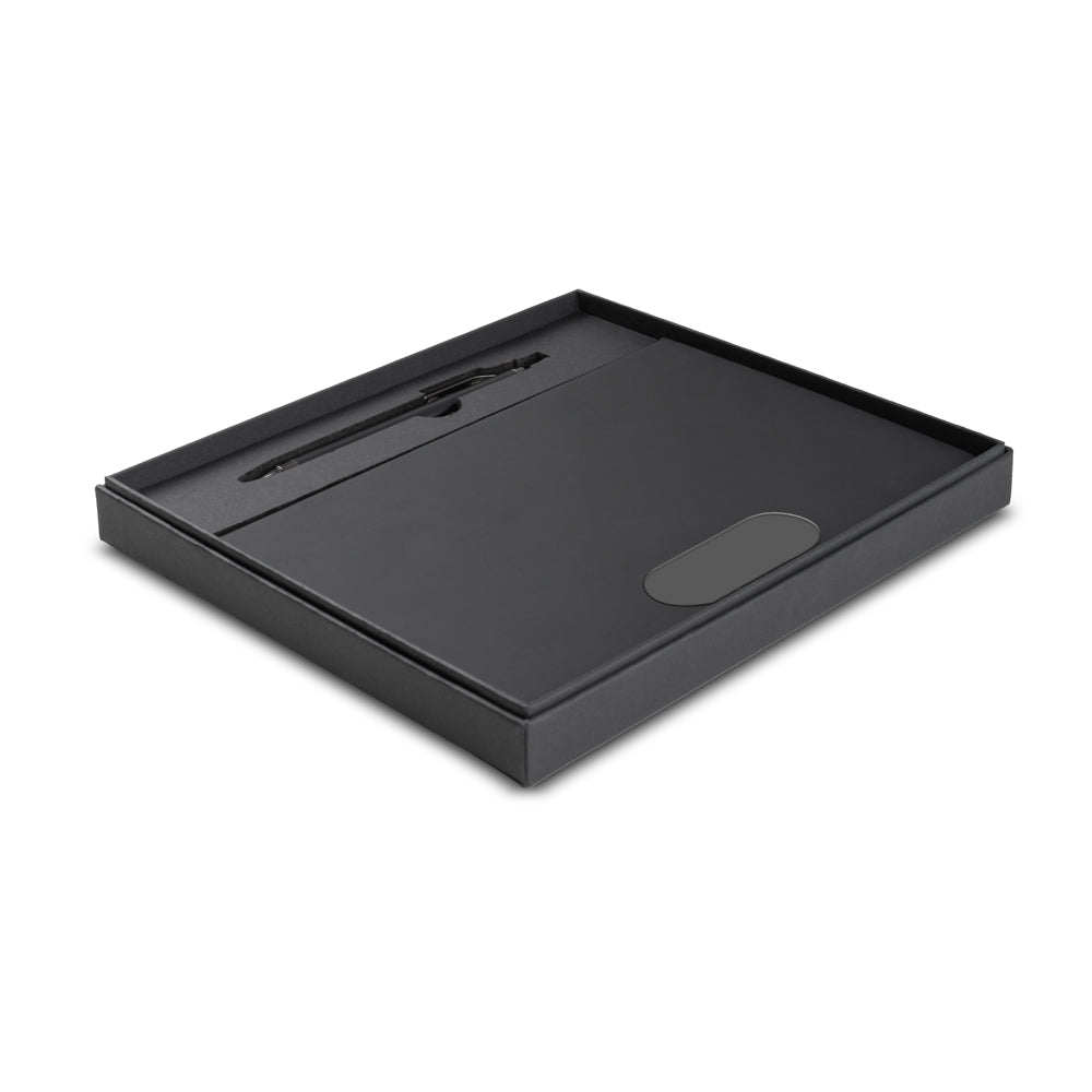 Kit Escritório Caderno A5 Capa em PU e Caneta Metálica - Ref. CAD455