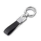 Chaveiro de Metal e Couro Sintético com 2 Argolas - Ref. CH0510