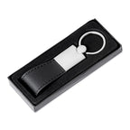 Chaveiro de Metal e Couro Sintético Personalizado - Ref. CH0685