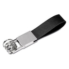Chaveiro de Metal e Couro Sintético com 4 Argolas - Ref. CH6898