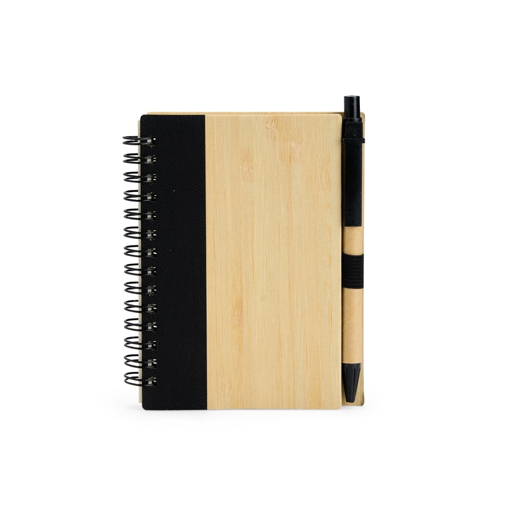 ADRILLES - Caderno Pequeno A6 Bambu com Caneta Kraft - Ref. 18937
