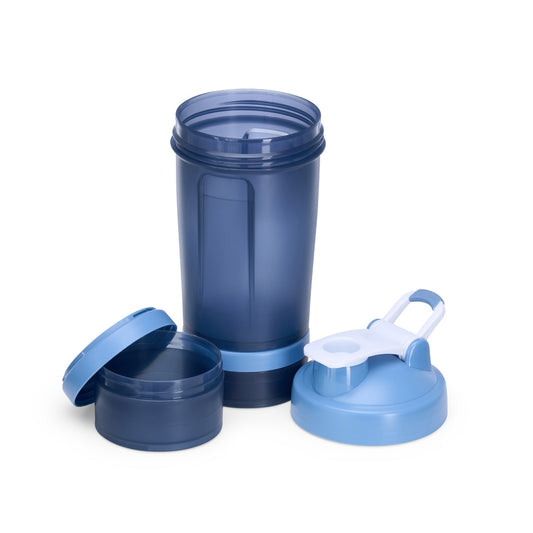 CARIANI - Coqueteleira com 3 Compartimentos - 500ml + 150ml + 100ml - Ref. 18786