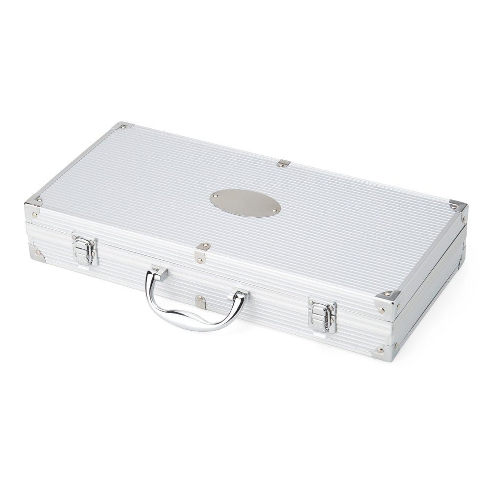 PATRÍCIO PREMIUM - Kit Churrasco Maleta 10 Peças - Aço Inox - Ref. 01346