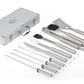 PATRÍCIO PREMIUM - Kit Churrasco Maleta 10 Peças - Aço Inox - Ref. 01346