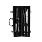 PATRÍCIO - Kit Churrasco Maleta 3 Peças - Aço Inox - Ref. 02759B