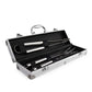 PATRÍCIO - Kit Churrasco Maleta 3 Peças - Aço Inox - Ref. 02759B