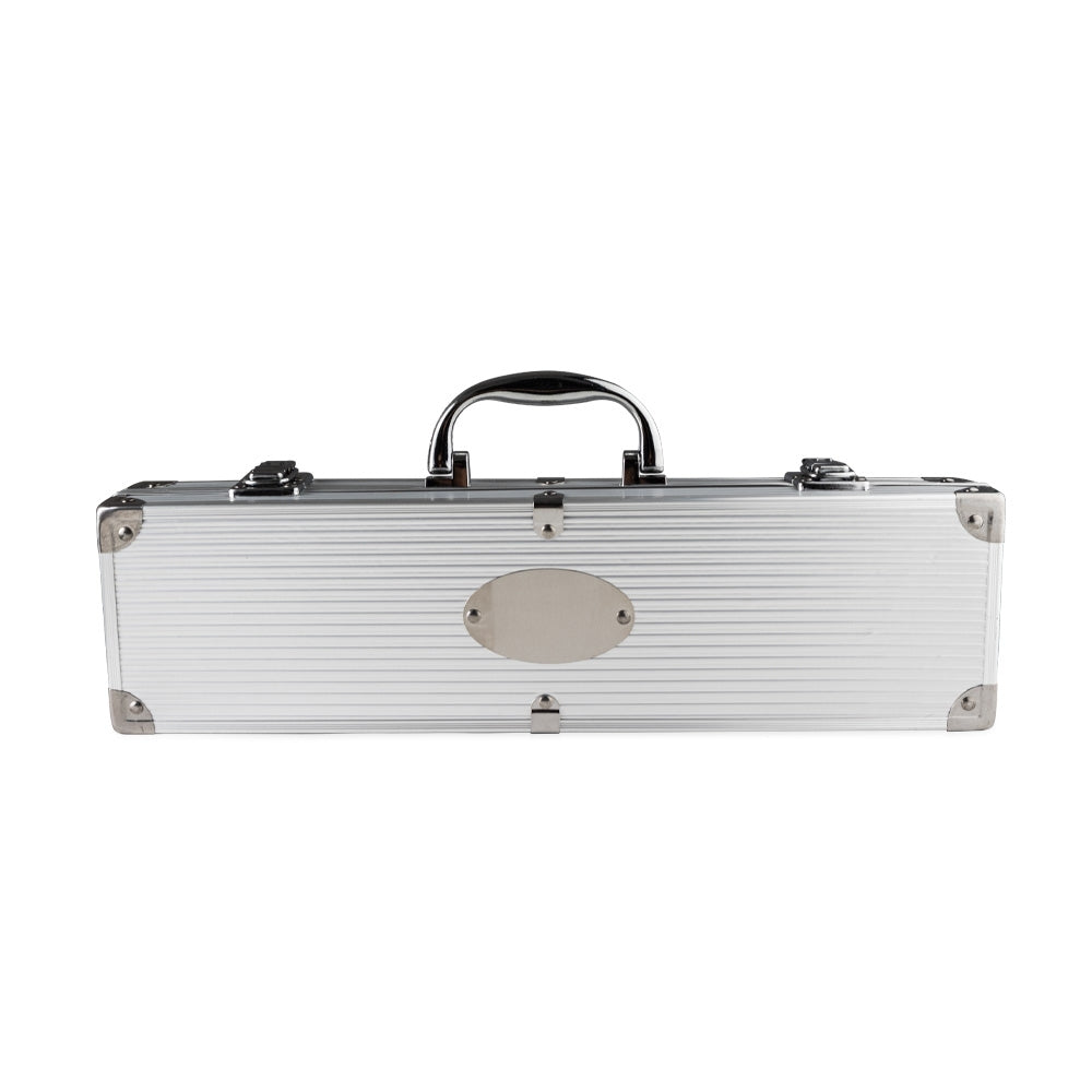 PATRÍCIO - Kit Churrasco Maleta 3 Peças - Aço Inox - Ref. 02759B