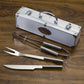 CARVALHO - Kit Churrasco Maleta 3 Peças - Aço Inox - Ref. 02759