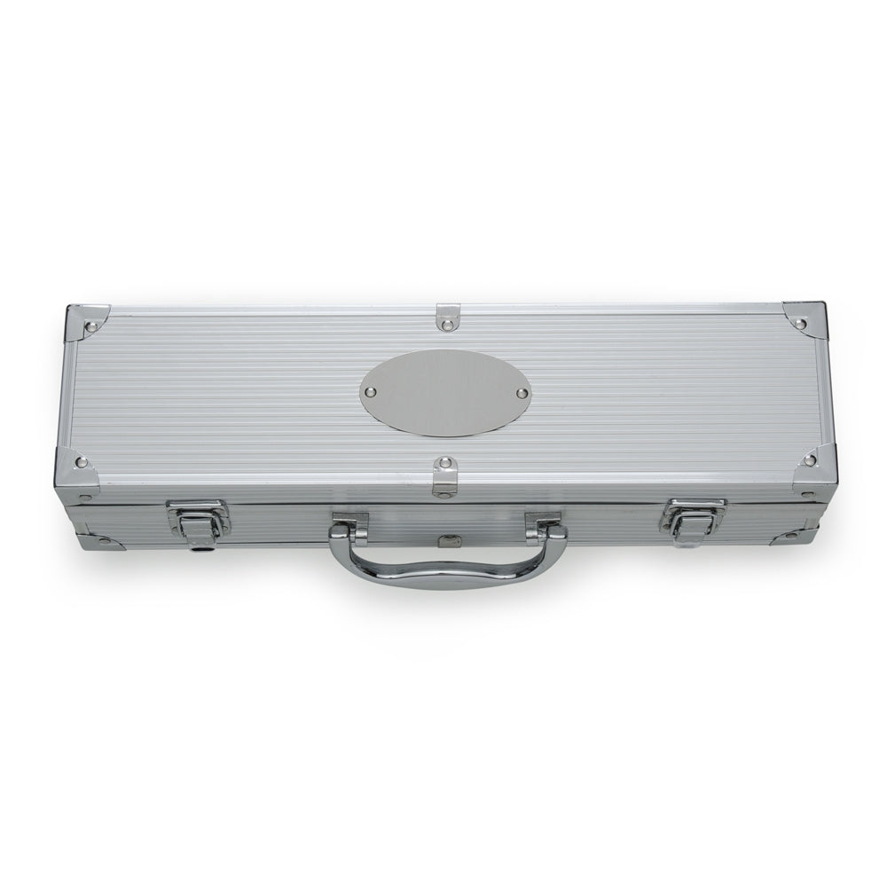 CARVALHO - Kit Churrasco Maleta 3 Peças - Aço Inox - Ref. 02759