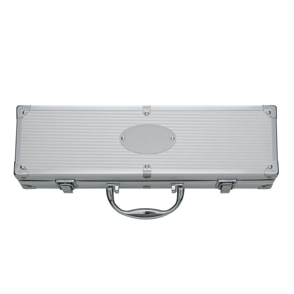 PATRÍCIO II - Kit Churrasco Maleta 4 Peças - Aço Inox - Ref. 01644