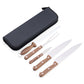 CECCHINI - Kit Churrasco 5 Peças Inox e Cabo de Madeira - Ref. 08016