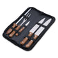 CECCHINI - Kit Churrasco 5 Peças Inox e Cabo de Madeira - Ref. 08016