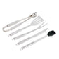 ALMIRO - Kit Churrasco 5 Peças Aço Inox - Ref. 08217