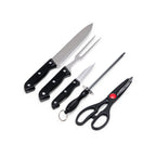 CUNHA - Kit Churrasco com Tesoura - 5 Peças - Ref. 08097