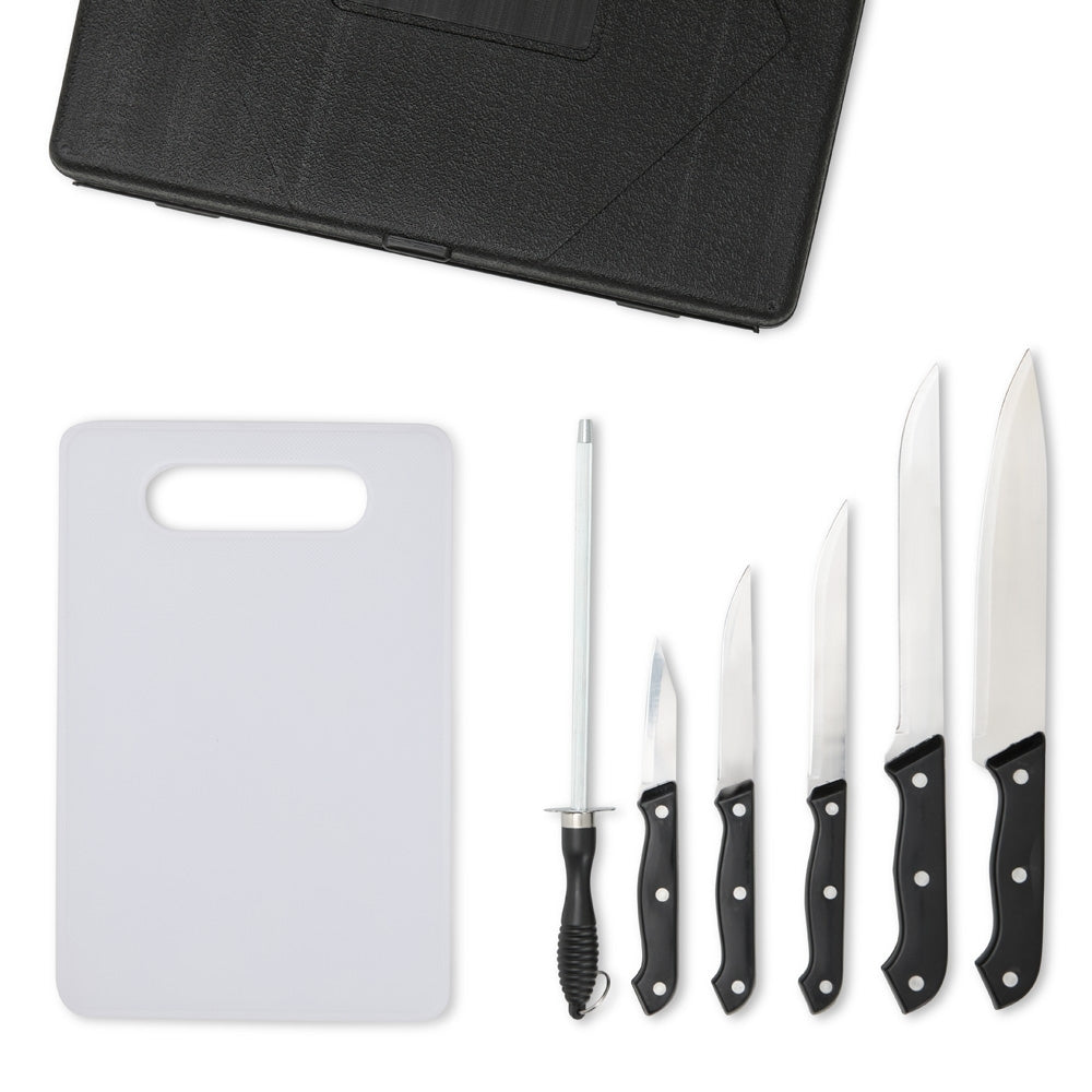 LOPO - Kit Churrasco 7 Peças com Tábua - Ref. 08246