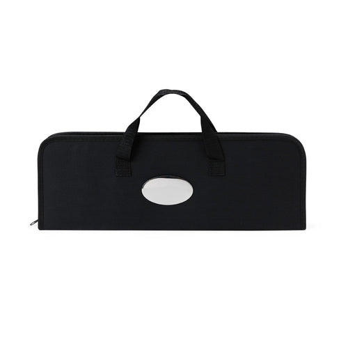 ALMIRO II - Kit Churrasco 6 Peças Aço Inox com Escova para Grelha - Ref. 18895