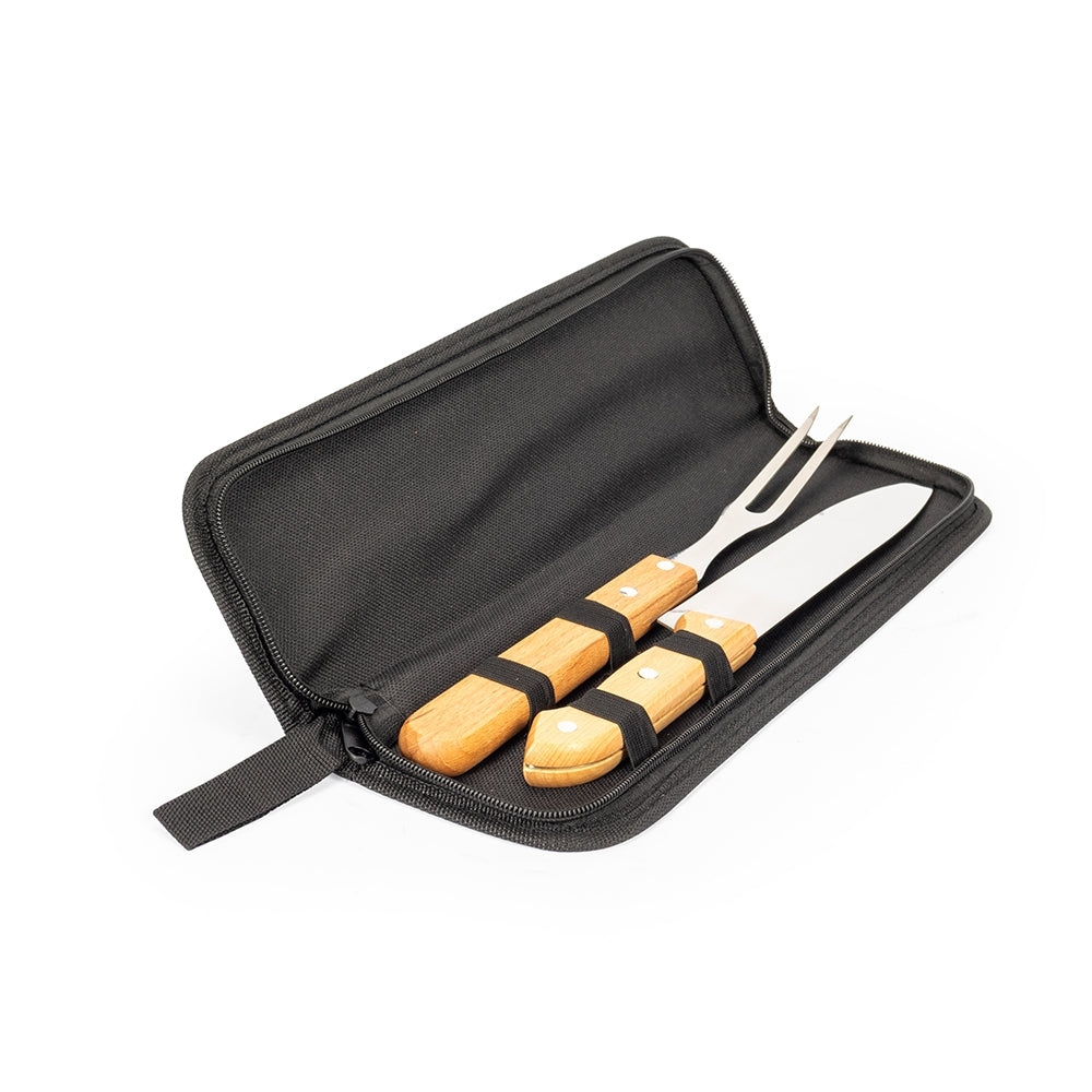SALOMÃO II - Kit Churrasco 2 Peças com Case - Ref. 07447B