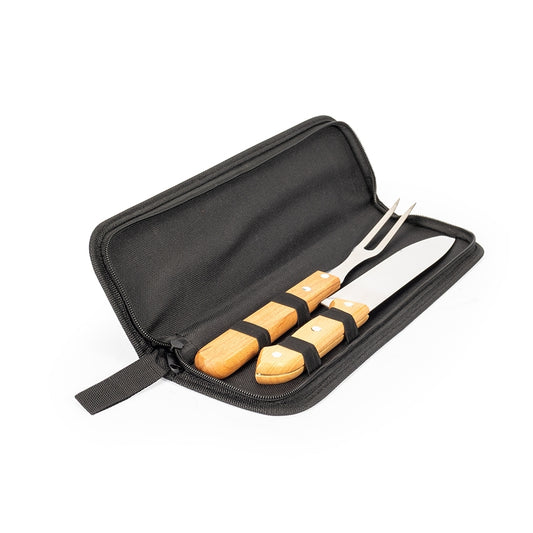 SALOMÃO II - Kit Churrasco 2 Peças com Case - Ref. 07447B