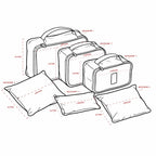 Kit Necessaire 6 Peças - Ref. 18538