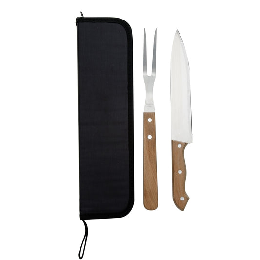 SALOMÃO - Kit Churrasco 2 Peças com Case - Ref. 07447