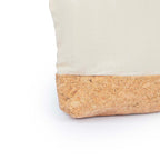 Necessaire em Algodão com Detalhe em Cortiça - 17,5 x 20 x 6 cm - Ref. NE081