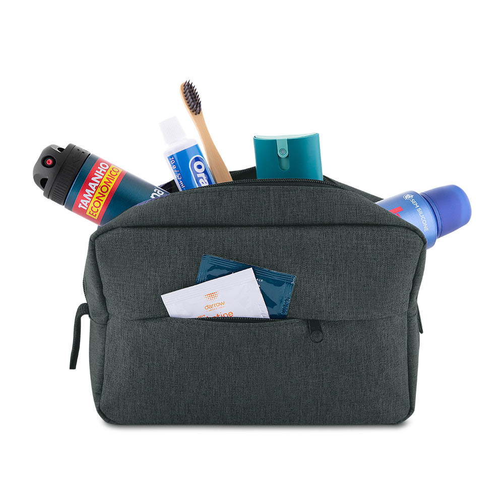 Necessaire em Poliéster Personalizada - 17 x 25,4 x 8,5 cm - Ref. NE107