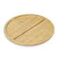 NESTOR III - Petisqueira em Bambu Redonda com 3 Divisórias - 30cm - Ref. 18666G