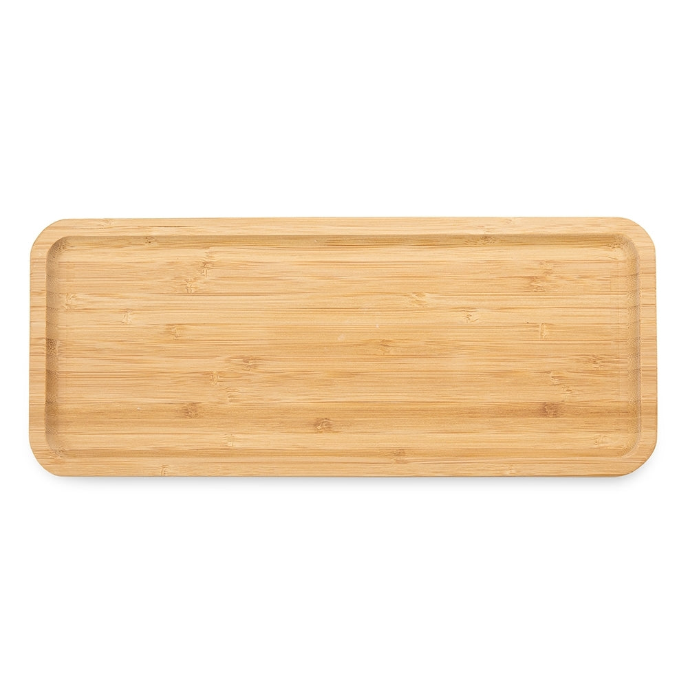SMITHERS III - Petisqueira Travessa Retangular em Bambu 36x15cm - Ref. 18618