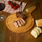 KADA II - Tábua de Carne, Pizza ou de Corte Redonda com Cabo - 24x36cm - Ref. 18664M