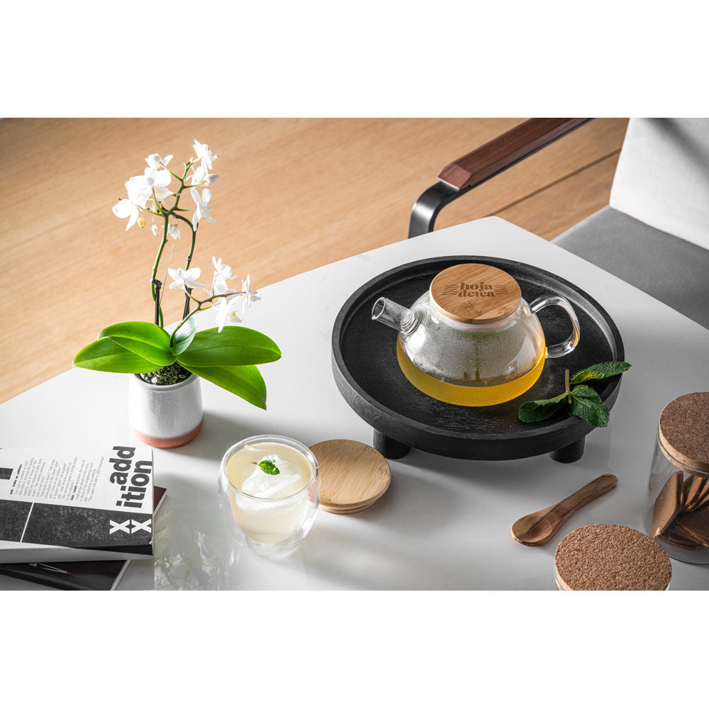 SNEAD - Bule em Vidro Borossilicato com Tampa e Bambu 750ml - Ref. 94238