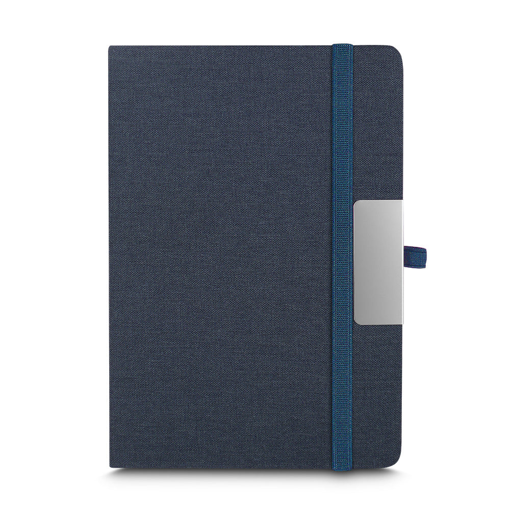 Kit Caderno A5 e Caneta Metálica em RPET Reciclável - Ref. CAD155