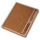 Kit Escritório com Caderno Capa em Couro Reciclado e Caneta Metálica - Ref. CAD180