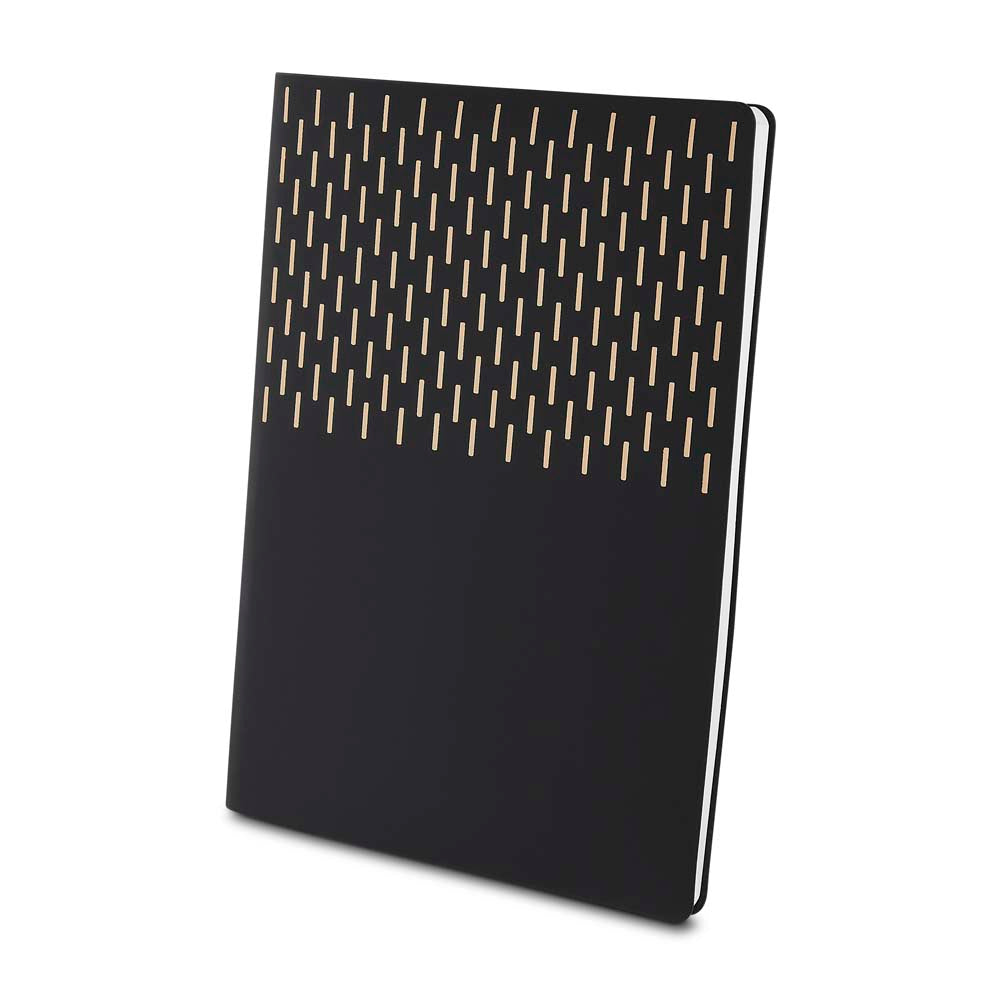Kit Caderno A5 Detalhes Dourados e Caneta Twist - Ref. CAD450