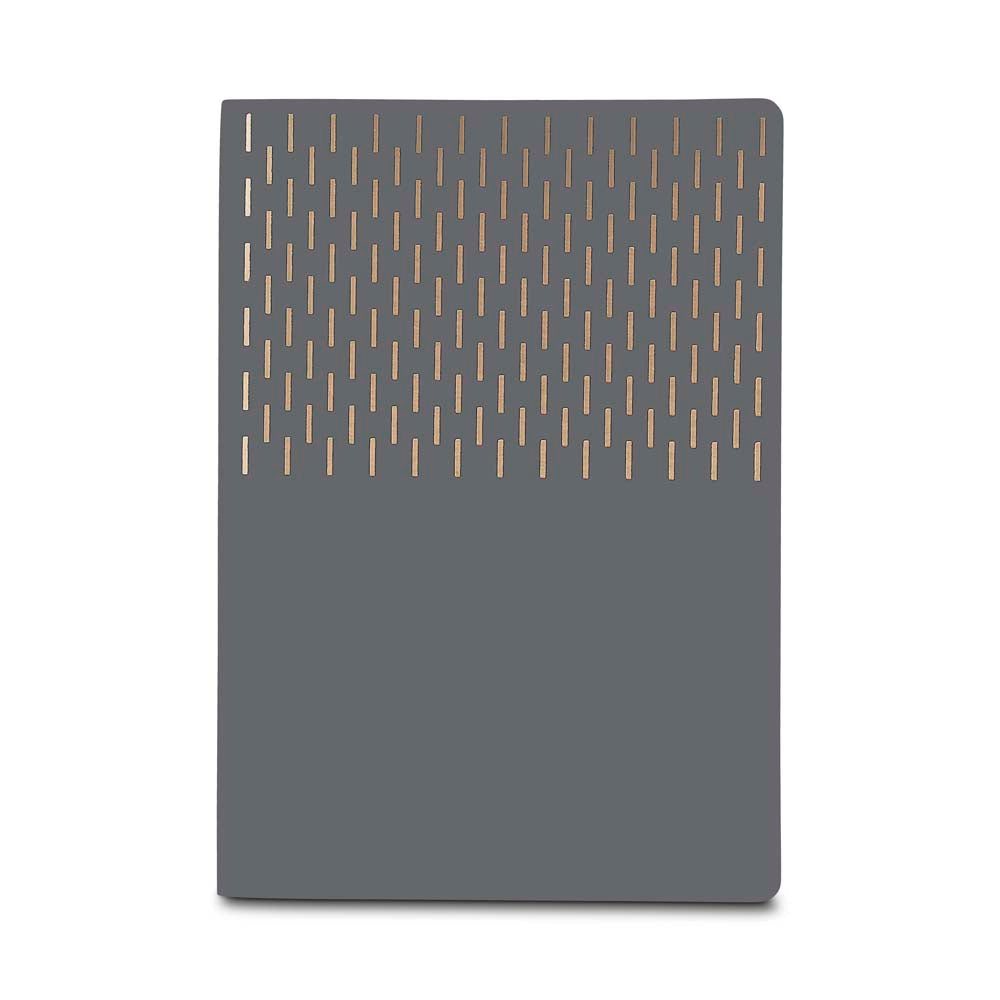 Kit Caderno A5 Detalhes Dourados e Caneta Twist - Ref. CAD450