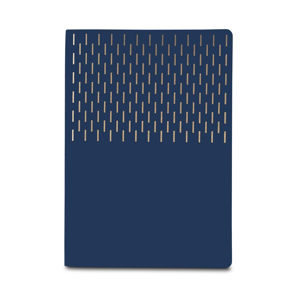 Kit Caderno A5 Detalhes Dourados e Caneta Twist - Ref. CAD450