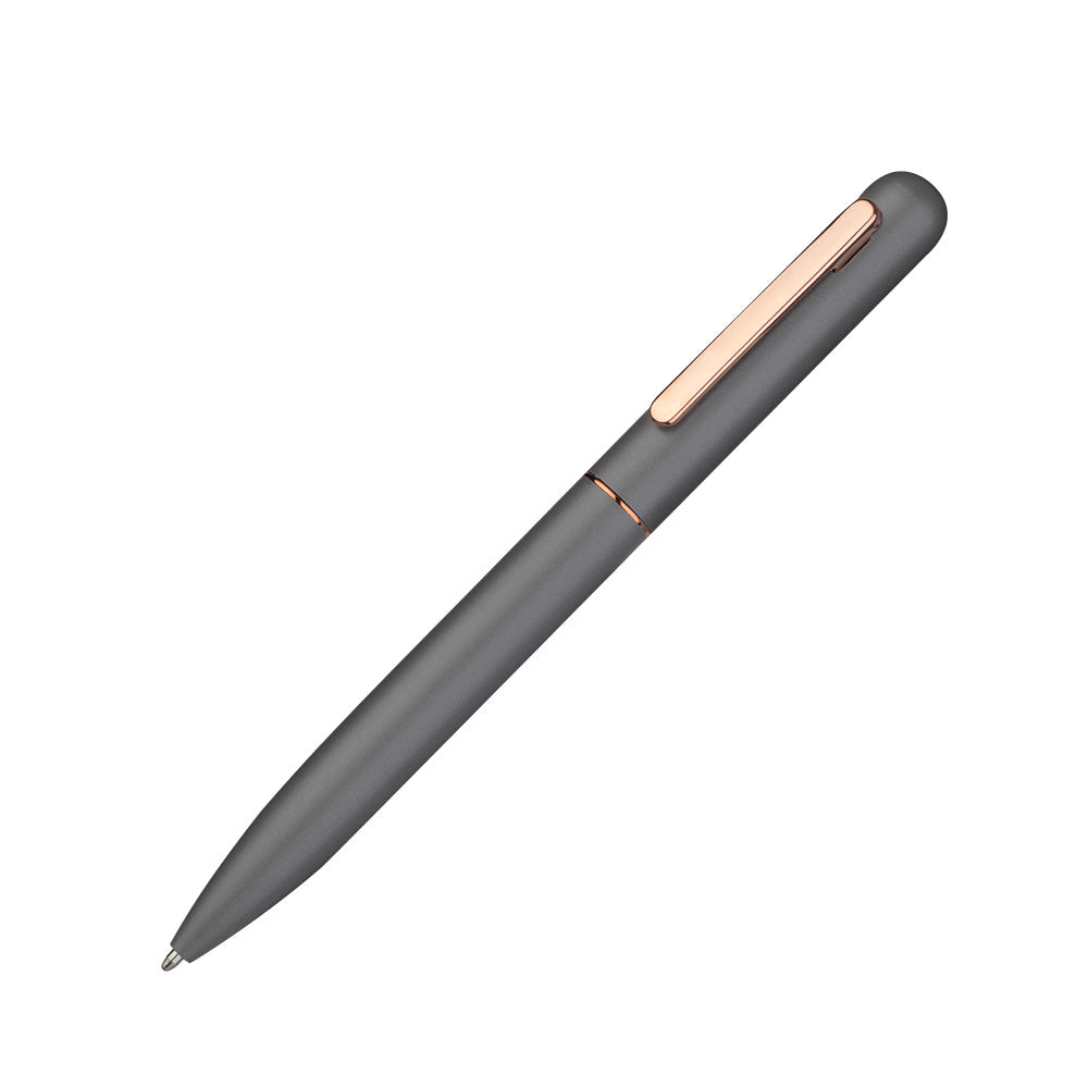 Kit Caderno A5 Detalhes Dourados e Caneta Twist - Ref. CAD450