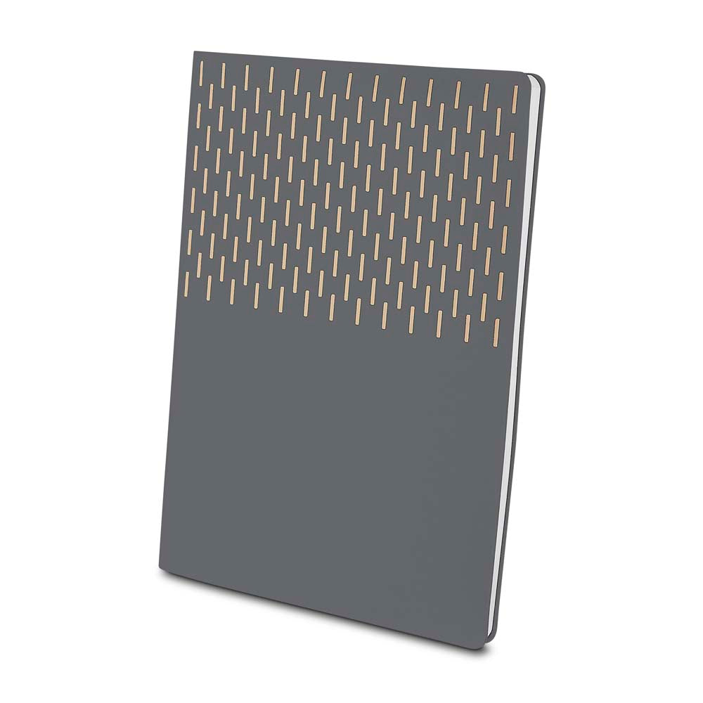 Kit Caderno A5 Detalhes Dourados e Caneta Twist - Ref. CAD450