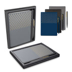 Kit Caderno A5 Detalhes Dourados e Caneta Twist - Ref. CAD450