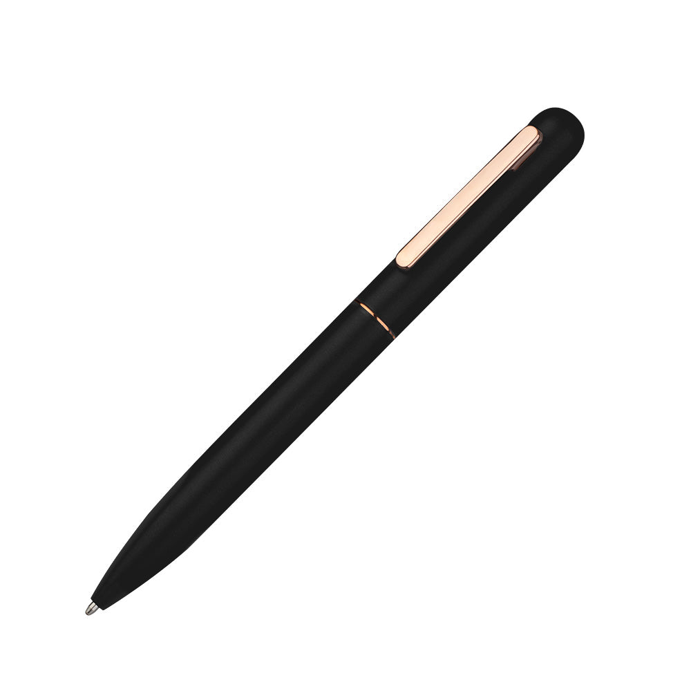Kit Caderno A5 Detalhes Dourados e Caneta Twist - Ref. CAD450